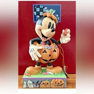 Jim Shore Mickey Pumpkin Costume Figurine